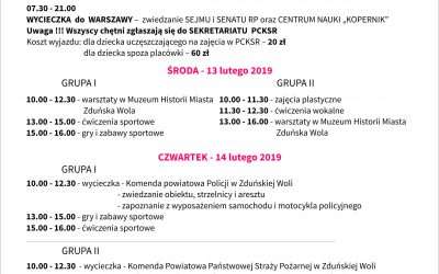 FERIE ZIMOWE 2019
