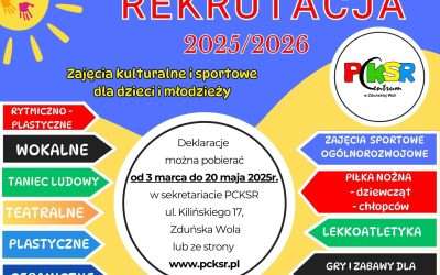 Rekrutacja na rok szkolny 2025/2026