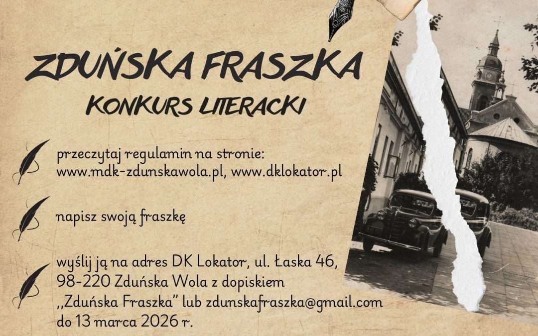 ZDUŃSKA FRASZKA – KONKURS LITERACKI