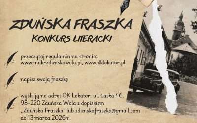 ZDUŃSKA FRASZKA – KONKURS LITERACKI