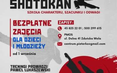 Nowość w PCKSR ! Zajęcia karate dla dzieci od 7 roku życia. Zapraszamy do zapisów.